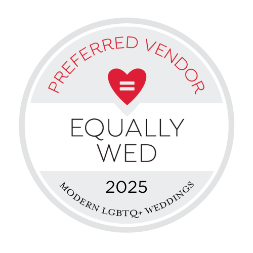 Preferred vendor badge for Equally Wed 2025. Preferred vendor badge for Equally Wed 2025.